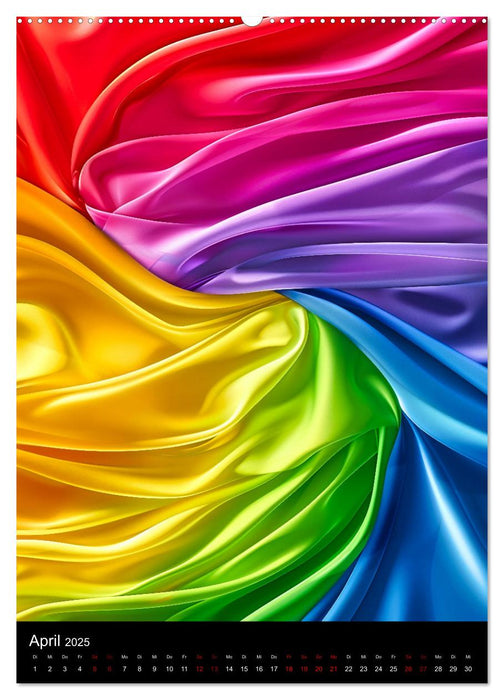 Tanz der Farben - Bunt durch das Jahr (CALVENDO Premium Wandkalender 2025)