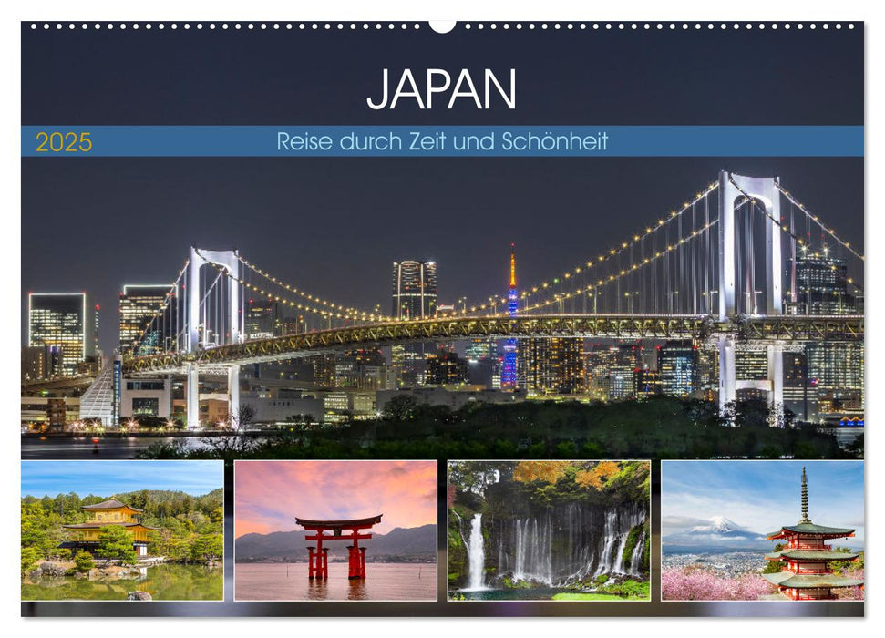 JAPAN Reise durch Zeit und Schönheit (CALVENDO Wandkalender 2025)