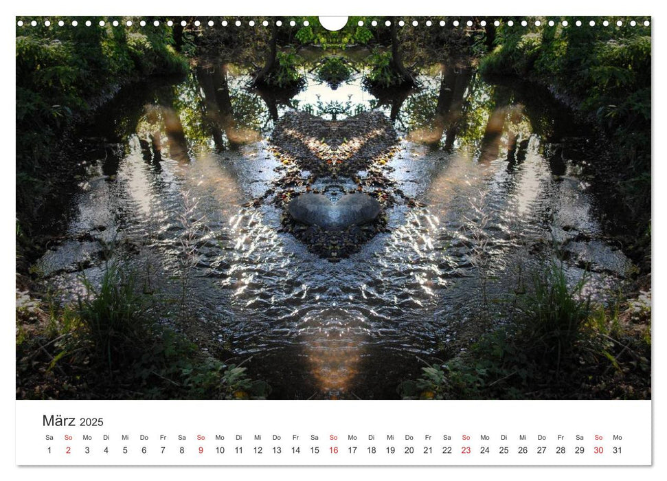 Spiegelwelten - Natur anders sehen (CALVENDO Wandkalender 2025)