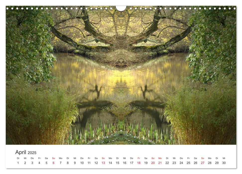 Spiegelwelten - Natur anders sehen (CALVENDO Wandkalender 2025)