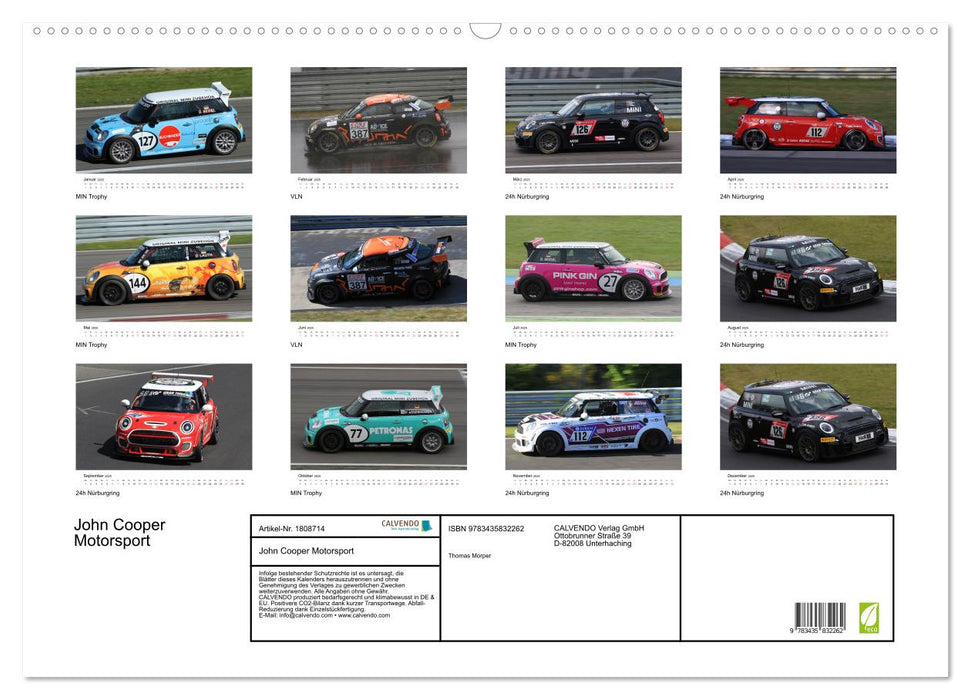 John Cooper Motorsport (CALVENDO Wandkalender 2025)