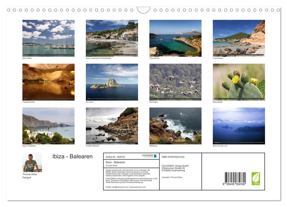 Ibiza - Balearen (CALVENDO Wandkalender 2025)