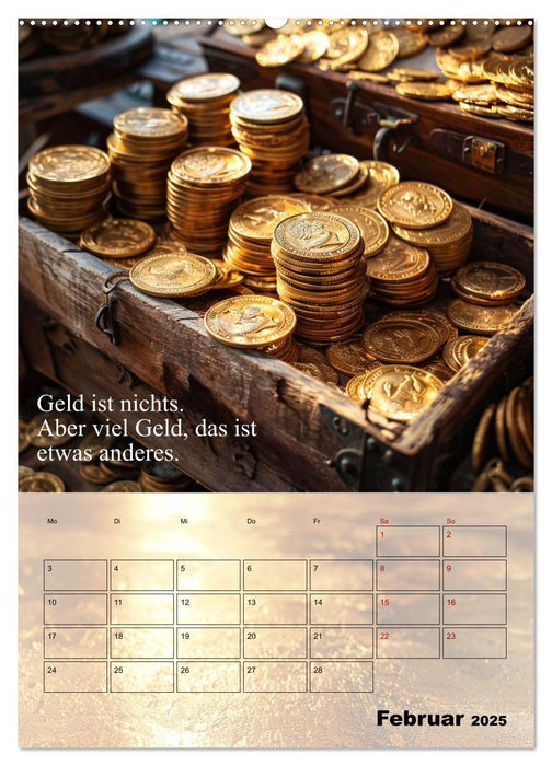 Der Geld-Anlock-Kalender (CALVENDO Wandkalender 2025)