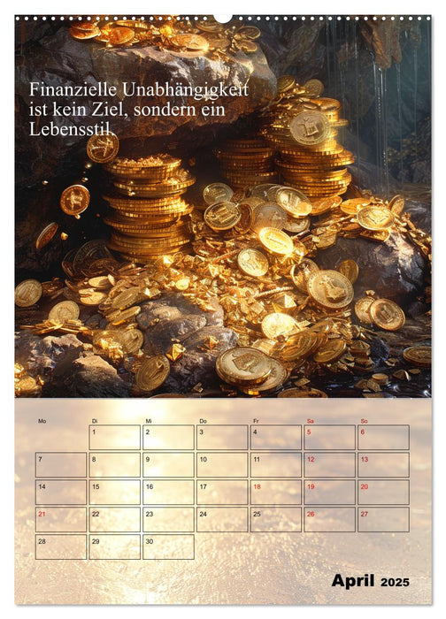 Der Geld-Anlock-Kalender (CALVENDO Wandkalender 2025)