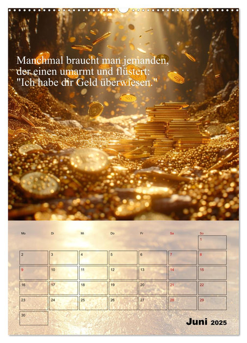 Der Geld-Anlock-Kalender (CALVENDO Wandkalender 2025)