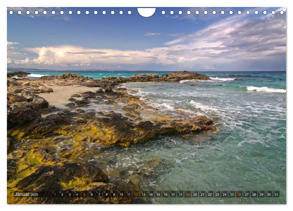 Formentera - Karibik im Mittelmeer (CALVENDO Wandkalender 2025)