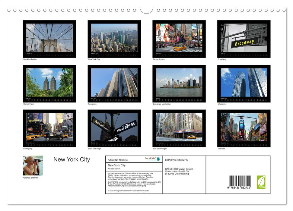 New York City (CALVENDO Wandkalender 2025)