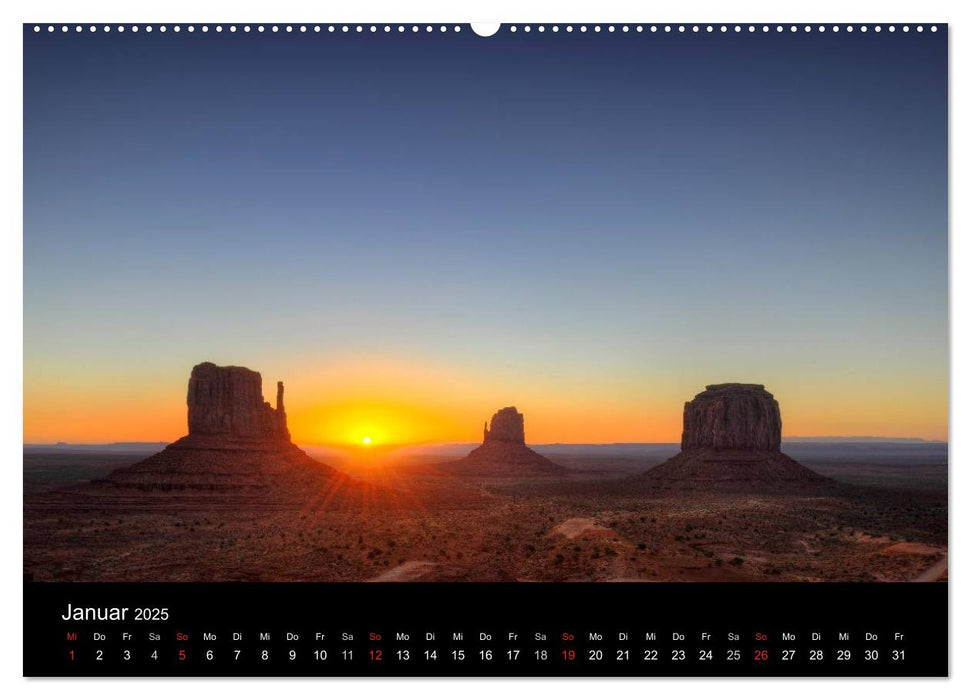 USA - Monument Valley (CALVENDO Premium Wandkalender 2025)