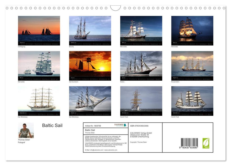 Baltic Sail (CALVENDO Wandkalender 2025)