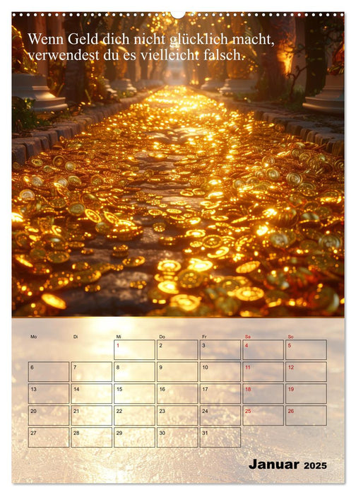 Der Geld-Anlock-Kalender (CALVENDO Premium Wandkalender 2025)