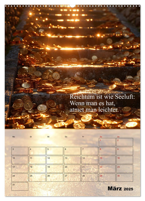 Der Geld-Anlock-Kalender (CALVENDO Premium Wandkalender 2025)