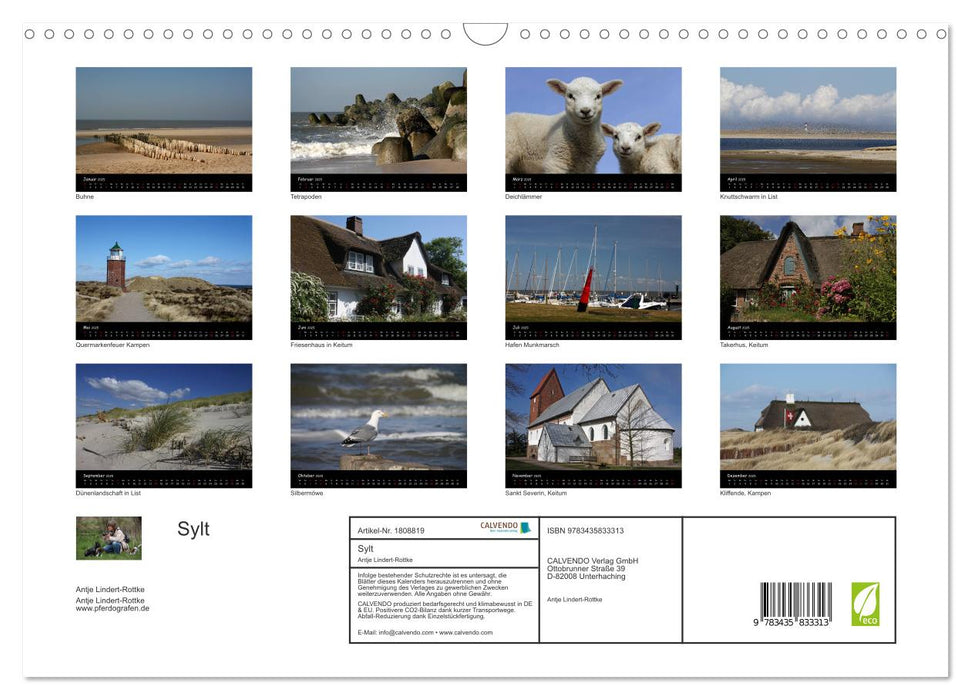 Sylt (CALVENDO Wandkalender 2025)