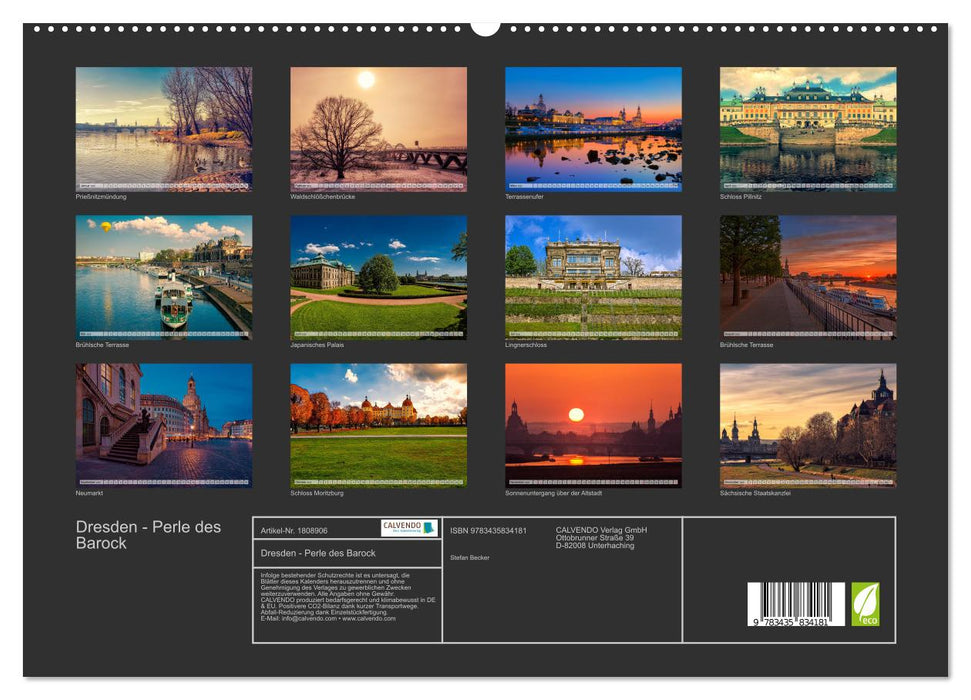 Dresden - Perle des Barock (CALVENDO Premium Wandkalender 2025)