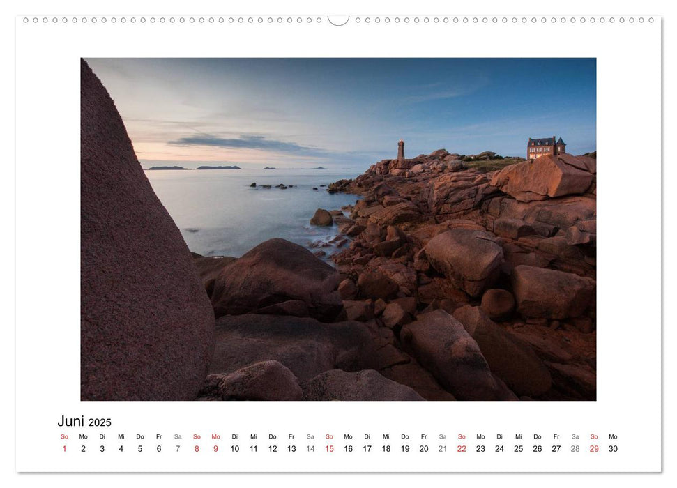 Bretagne - Côte de Granit Rose (CALVENDO Wandkalender 2025)