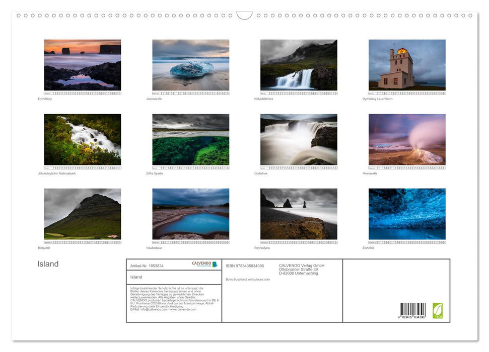 Island (CALVENDO Wandkalender 2025)