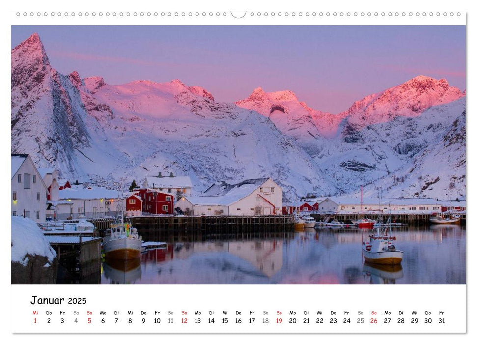 Lofoten im Winter (CALVENDO Wandkalender 2025)