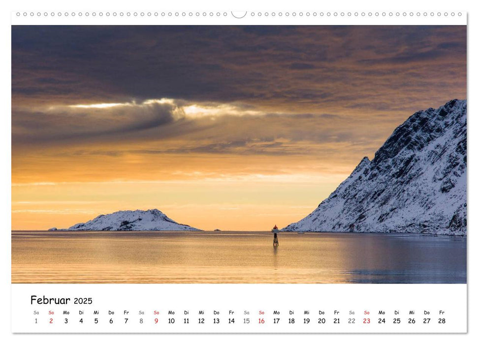 Lofoten im Winter (CALVENDO Wandkalender 2025)