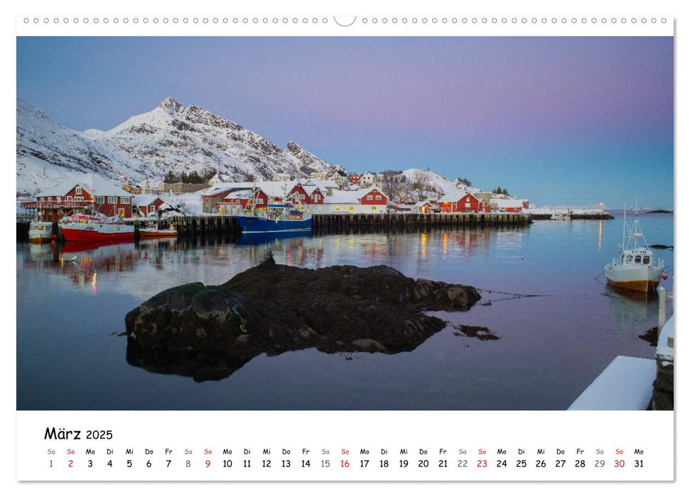 Lofoten im Winter (CALVENDO Wandkalender 2025)