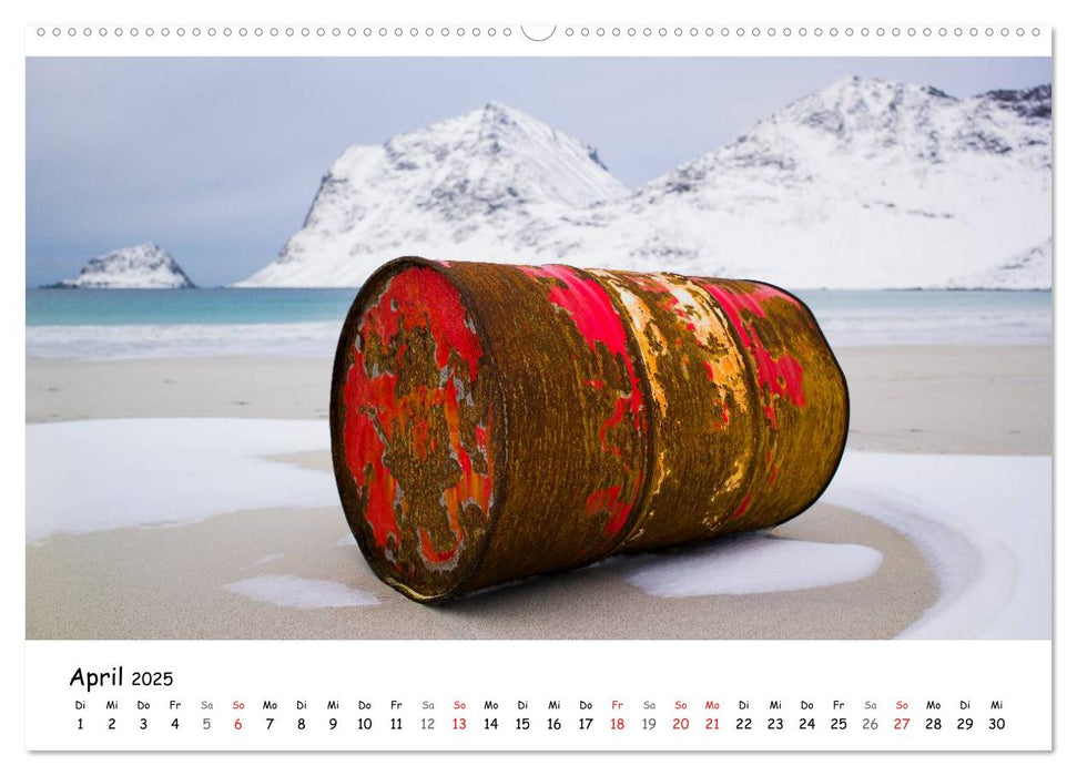 Lofoten im Winter (CALVENDO Wandkalender 2025)