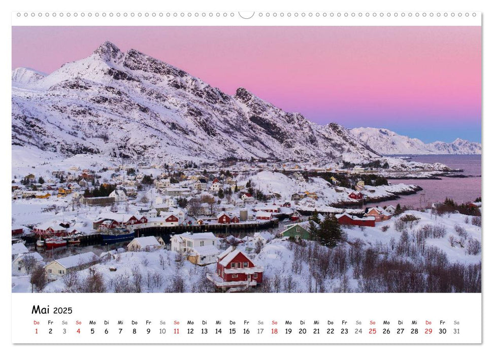 Lofoten im Winter (CALVENDO Wandkalender 2025)