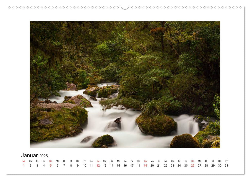 Neuseeland - Südinsel (CALVENDO Wandkalender 2025)