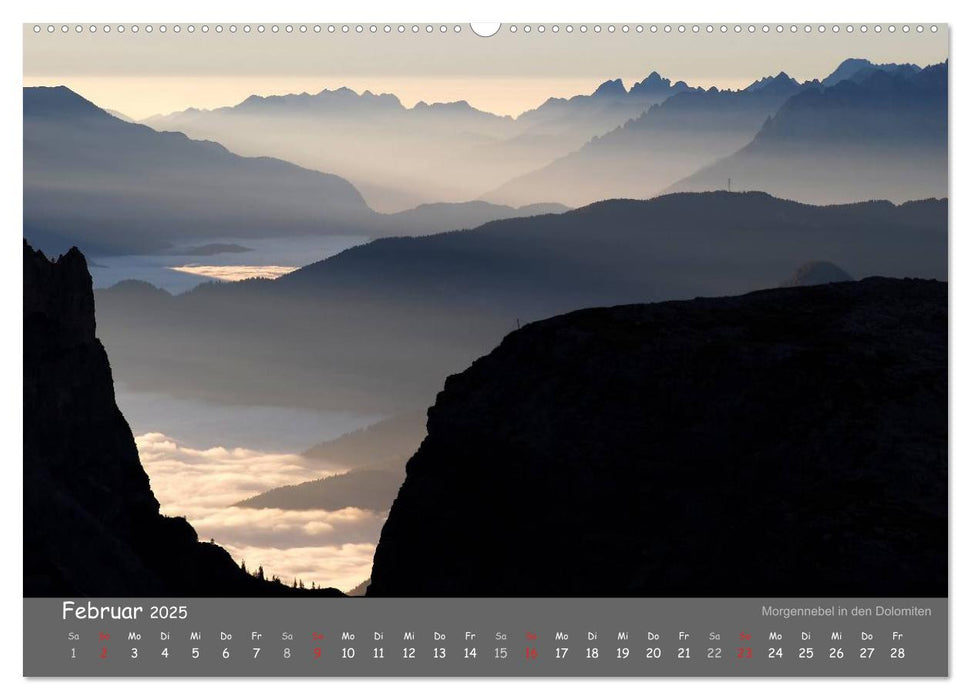 Traumhafte Bergwelt Kalender (CALVENDO Premium Wandkalender 2025)