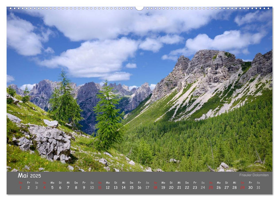 Traumhafte Bergwelt Kalender (CALVENDO Premium Wandkalender 2025)