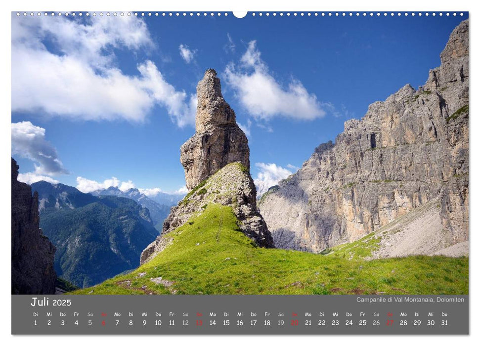 Traumhafte Bergwelt Kalender (CALVENDO Premium Wandkalender 2025)