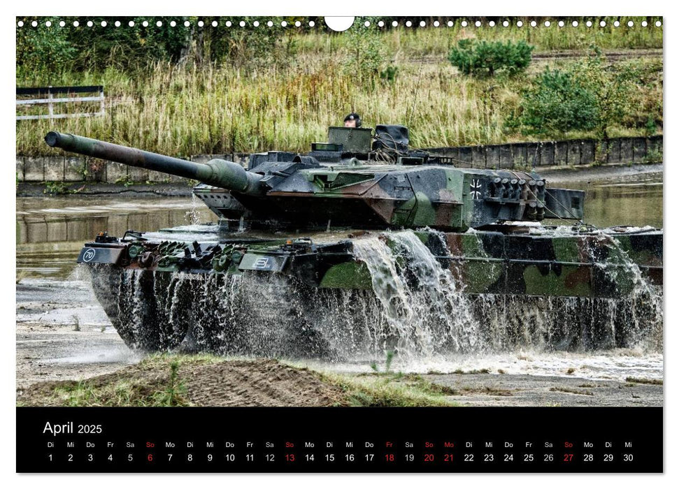 Panzerstahl auf der Heide – Das Heer legt wieder los (CALVENDO Wandkalender 2025)