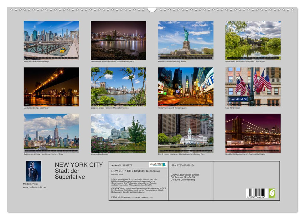 NEW YORK CITY Stadt der Superlative (CALVENDO Wandkalender 2025)