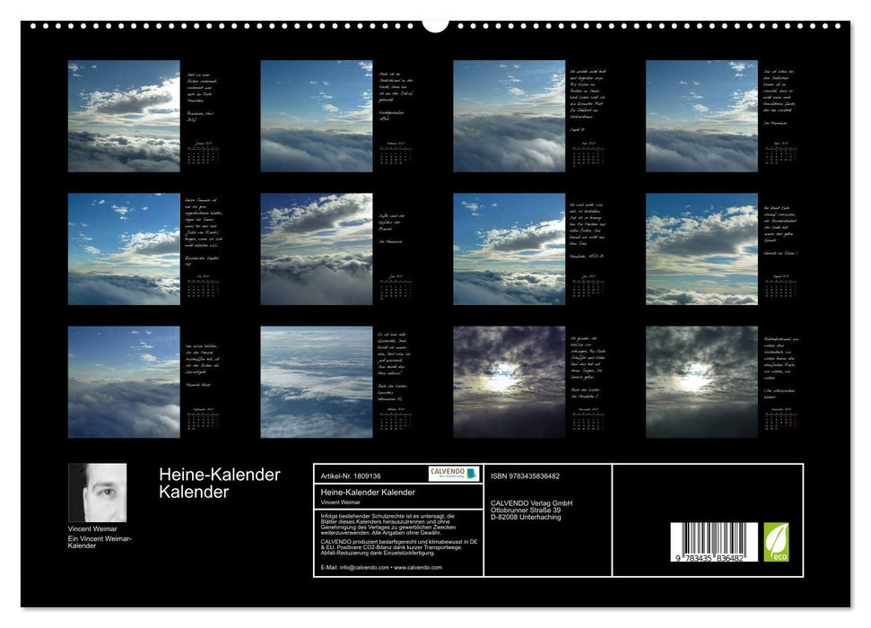 Heine-Kalender Kalender (CALVENDO Premium Wandkalender 2025)