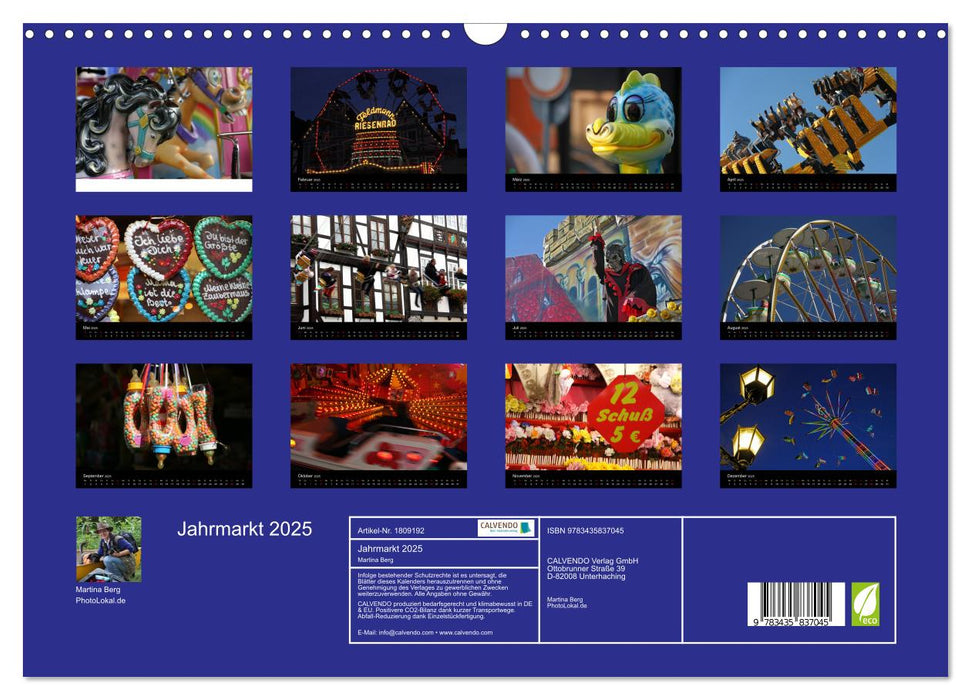 Jahrmarkt 2025 (CALVENDO Wandkalender 2025)