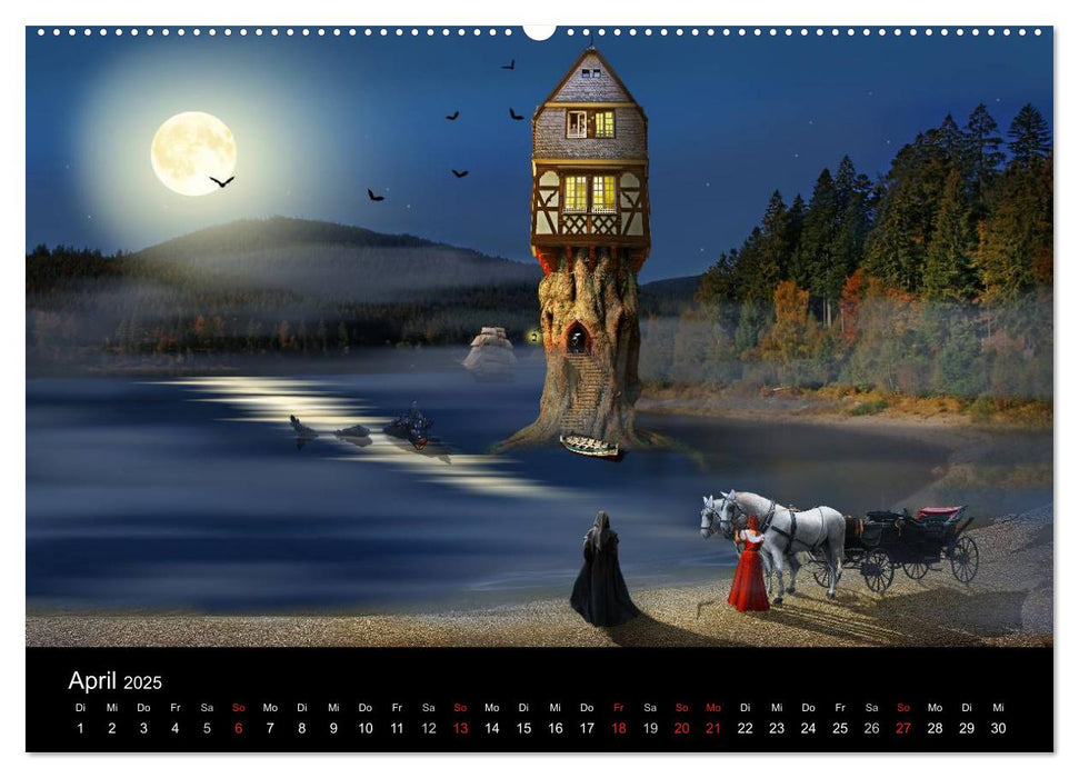 Mystische und romantische Märchenwelt Mausopardia (CALVENDO Wandkalender 2025)