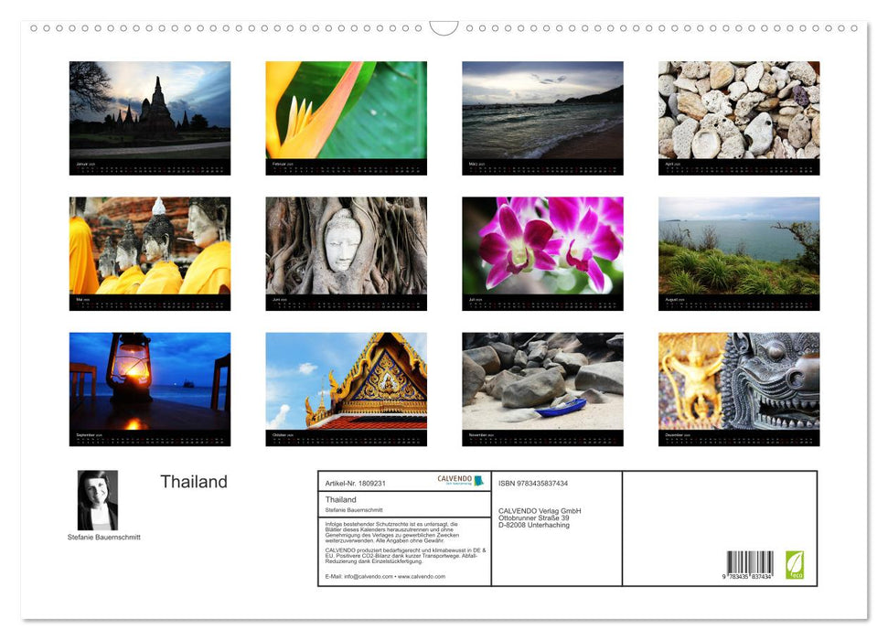 Thailand (CALVENDO Wandkalender 2025)