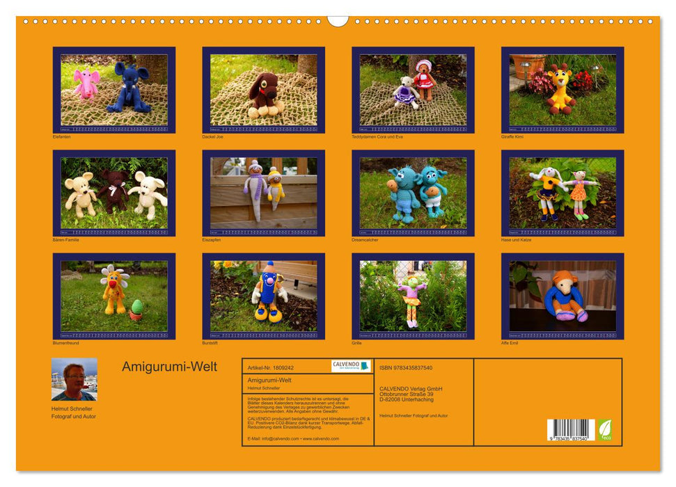 Amigurumi-Welt (CALVENDO Wandkalender 2025)