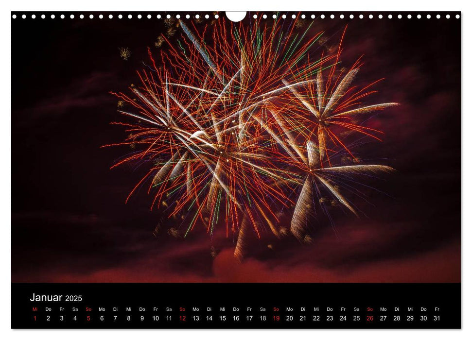 Das Feuerwerk (CALVENDO Wandkalender 2025)