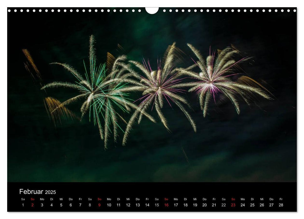 Das Feuerwerk (CALVENDO Wandkalender 2025)