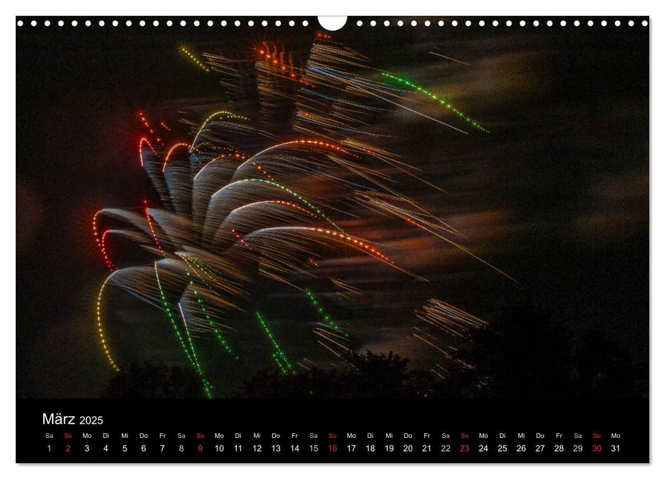 Das Feuerwerk (CALVENDO Wandkalender 2025)