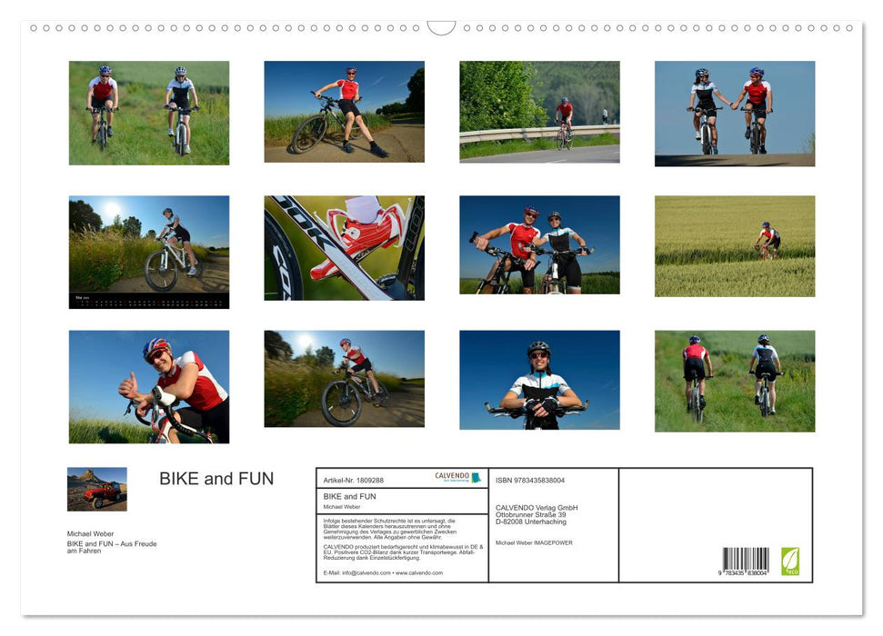 BIKE and FUN (CALVENDO Wandkalender 2025)