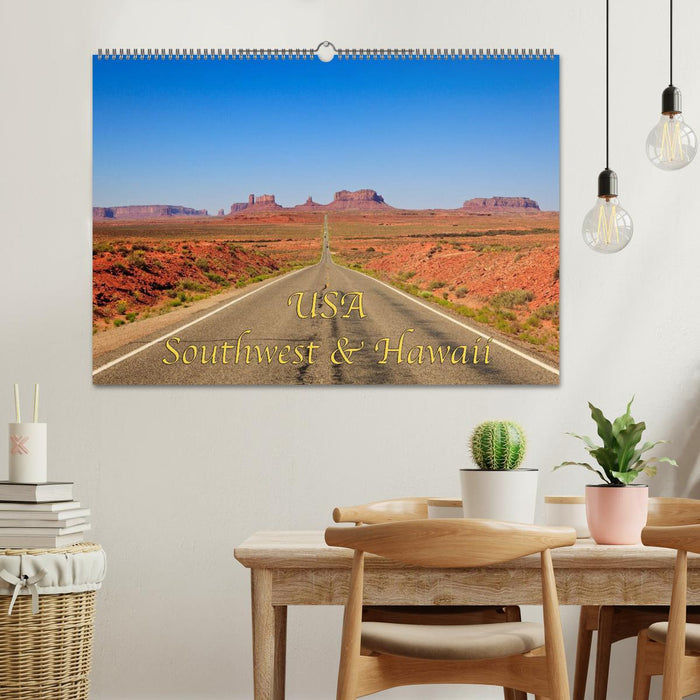 USA Southwest & Hawaii (CALVENDO Wandkalender 2025)