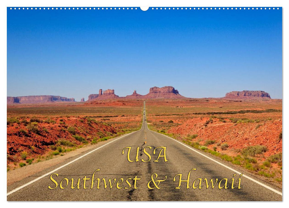 USA Southwest & Hawaii (CALVENDO Wandkalender 2025)