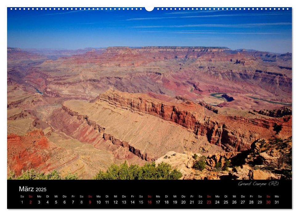 USA Southwest & Hawaii (CALVENDO Wandkalender 2025)