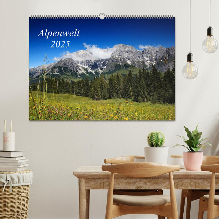 Alpenwelt 2025 (CALVENDO Wandkalender 2025)