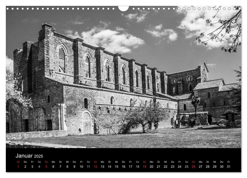 Architektur in Schwarz-Weiß (CALVENDO Wandkalender 2025)