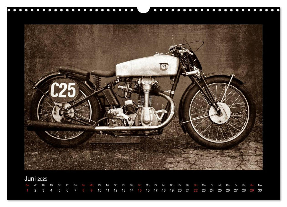 Motorrad Oldtimer (CALVENDO Wandkalender 2025)