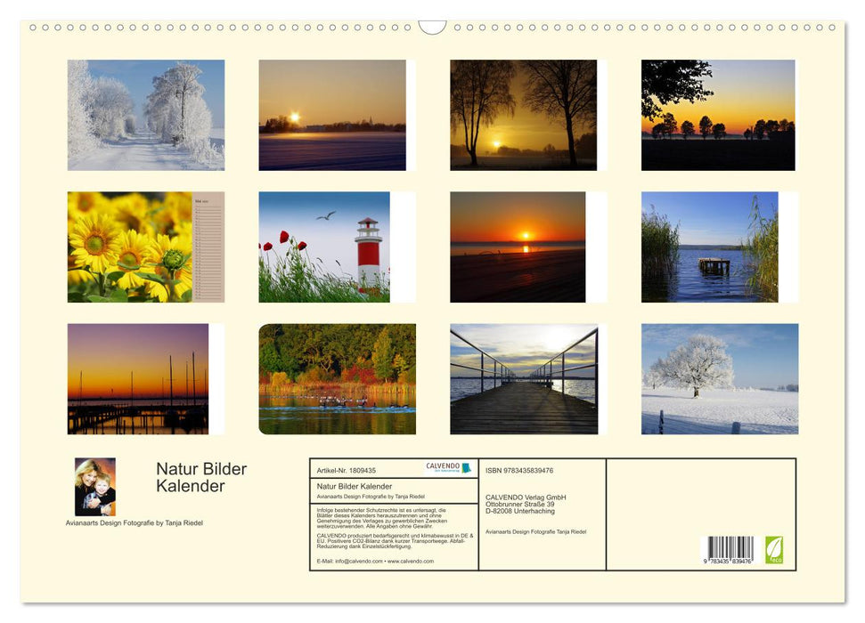 Natur Bilder Kalender (CALVENDO Wandkalender 2025)