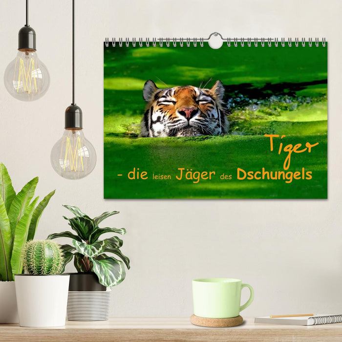 Tiger - die leisen Jäger des Dschungels (CALVENDO Wandkalender 2025)