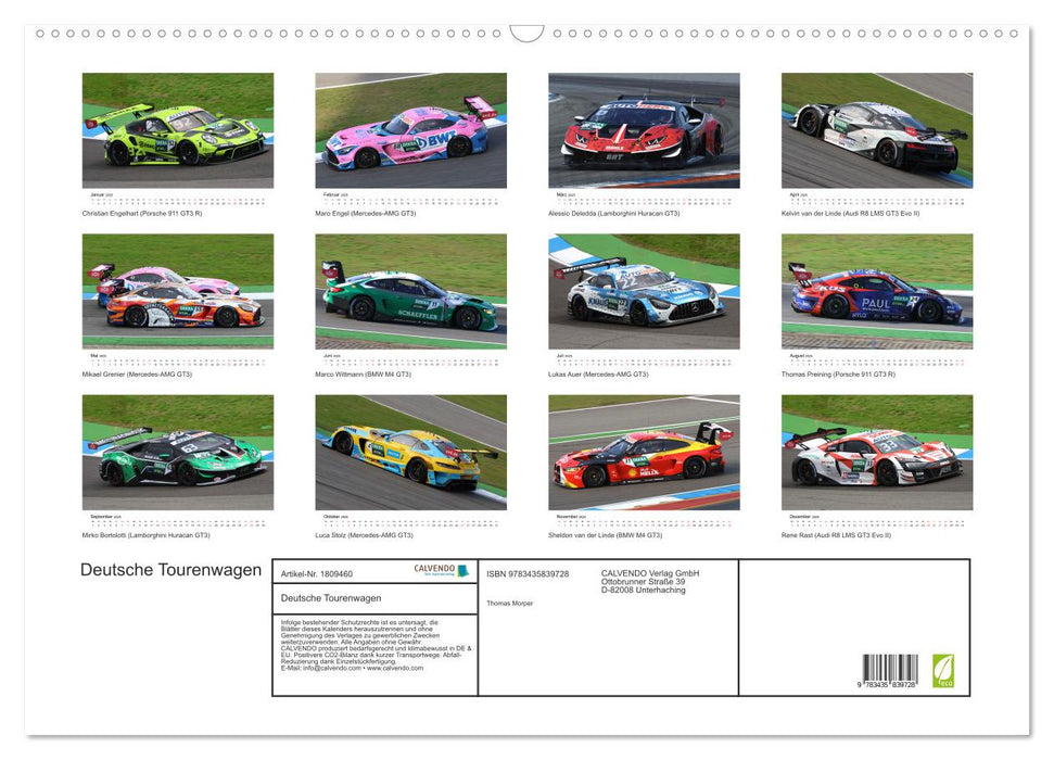 Deutsche Tourenwagen (CALVENDO Wandkalender 2025)