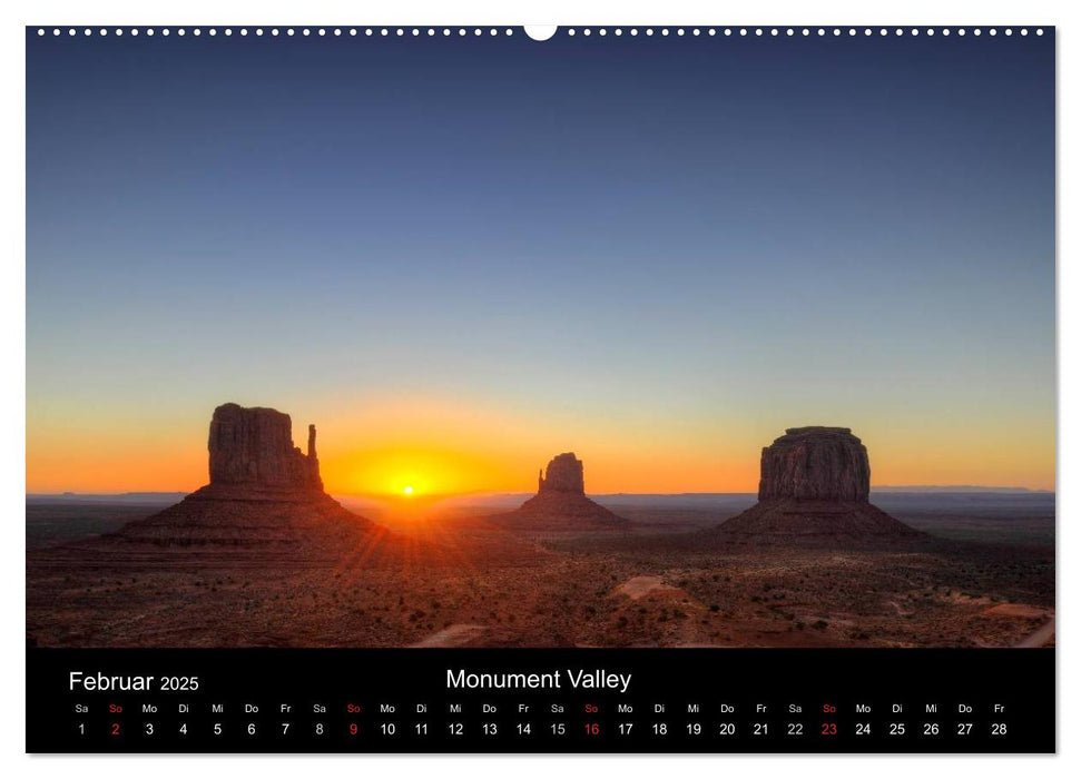 USA - Monumente der Schöpfung (CALVENDO Wandkalender 2025)