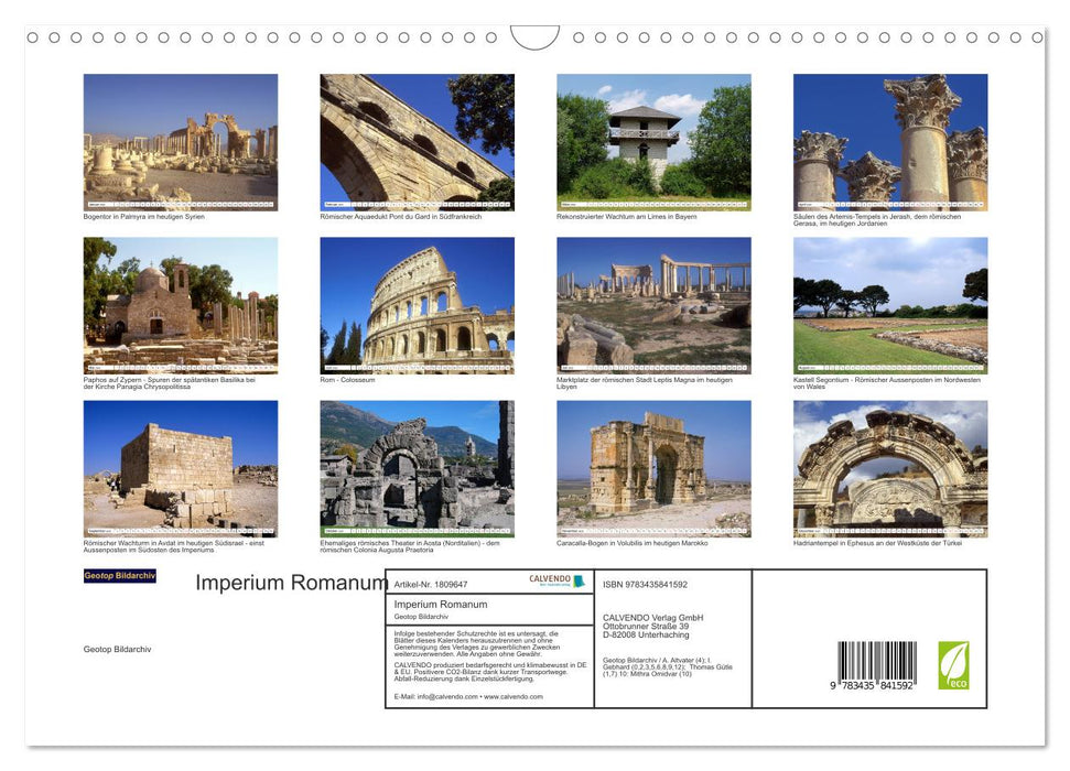 Imperium Romanum (CALVENDO Wandkalender 2025)